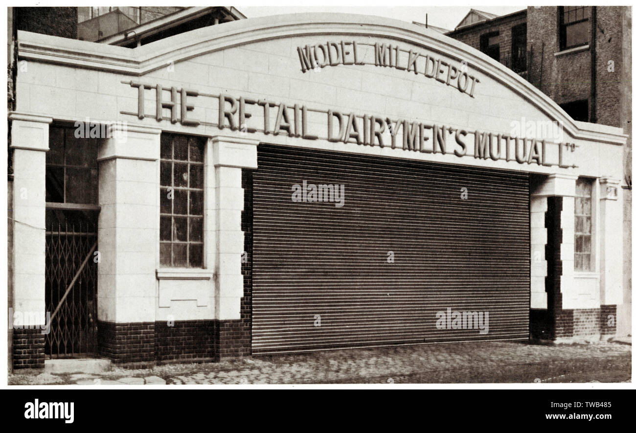 Retail Dairymen's Mutual Ltd, Paddington, West London Foto de stock