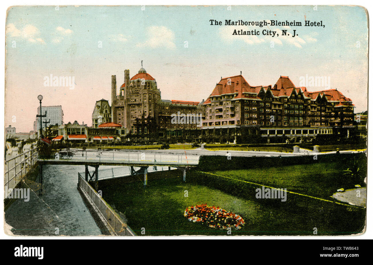 Hotel Marlborough-Blenheim, Atlantic City, Nueva Jersey, Estados Unidos Foto de stock