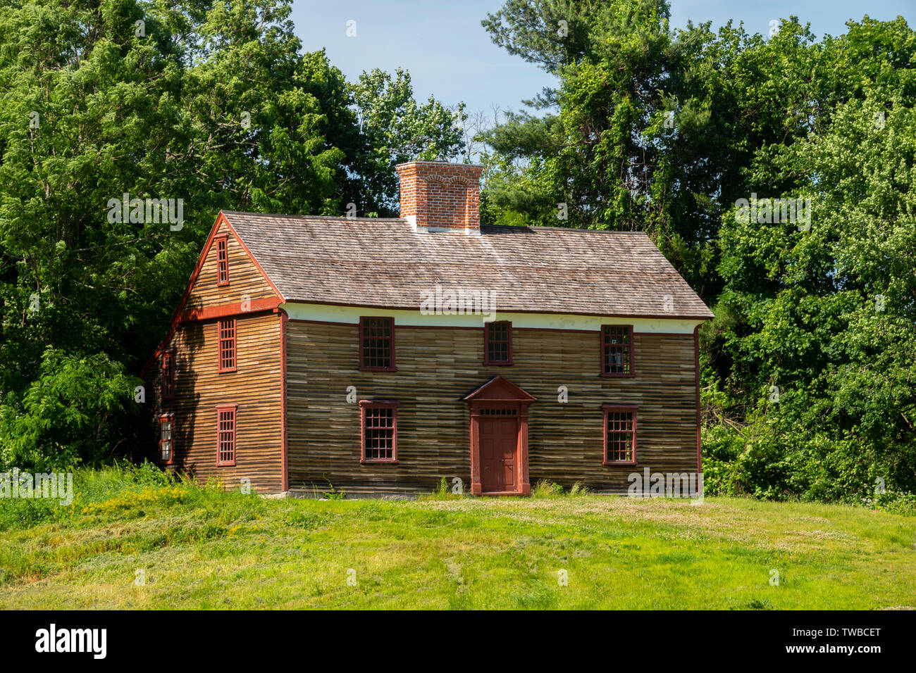 Ee.Uu. Massachusetts MA el capitán William Smith House entre Lexington y Concord Foto de stock
