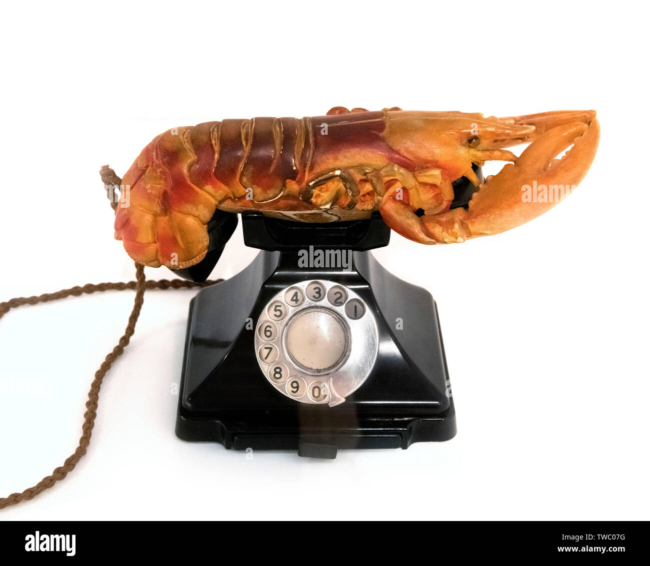Teléfono de langosta de Salvador Dalí (1904-1989),1936 Foto de stock