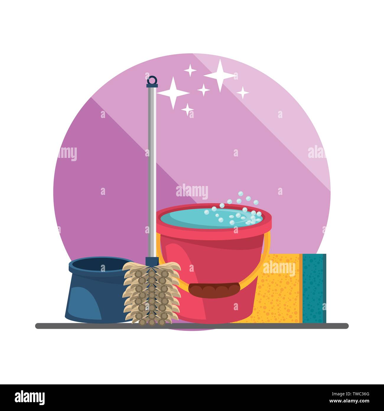 Productos de limpieza para el hogar dibujos animados Imagen Vector de stock  - Alamy