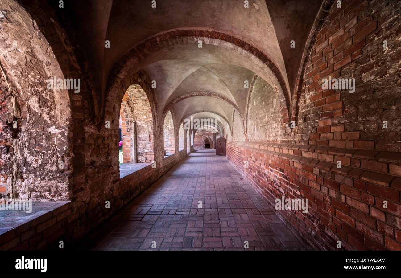 Kloster Jerichow en Sajonia-Anhalt, Kreuzgang Foto de stock