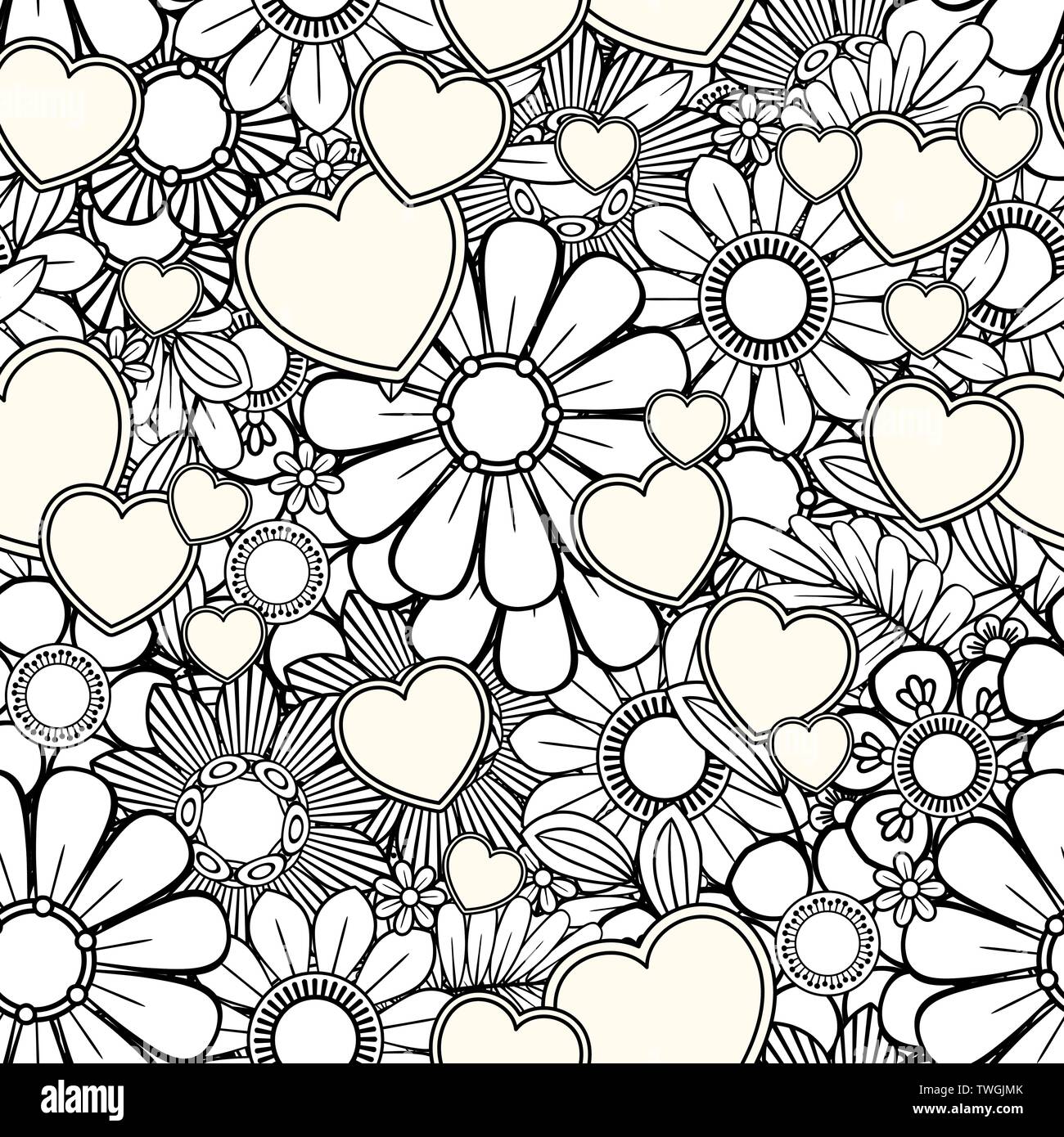 Corazones Para Colorear
