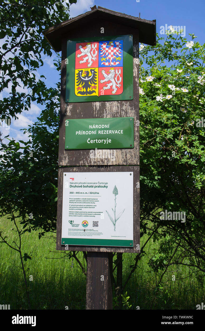 La Reserva Natural Nacional Certoryje en los Cárpatos Blancos, Región de Zlin, República Checa, 2 de junio de 2019. (Foto CTK/Libor Sojka) Foto de stock