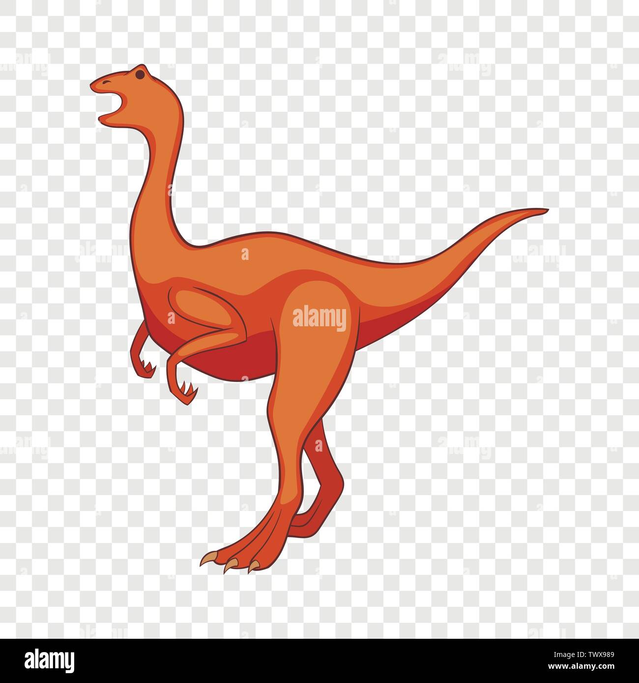 Allosaurus Icono Estilo De Dibujos Animados Imagen Vector De Stock Alamy