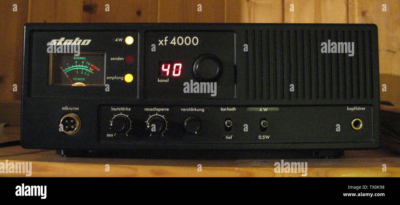 CB-Funk GerÃ¤t Stebo XF4000 Heimstation 40 KanÃ¤le FM; 6 de diciembre de  2014; selbst gefertigt; cptechnik Fotografía de stock - Alamy
