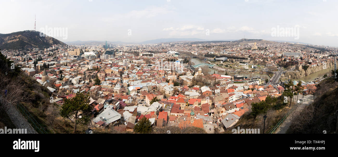 Georgia, Tbilisi, paisaje urbano Foto de stock