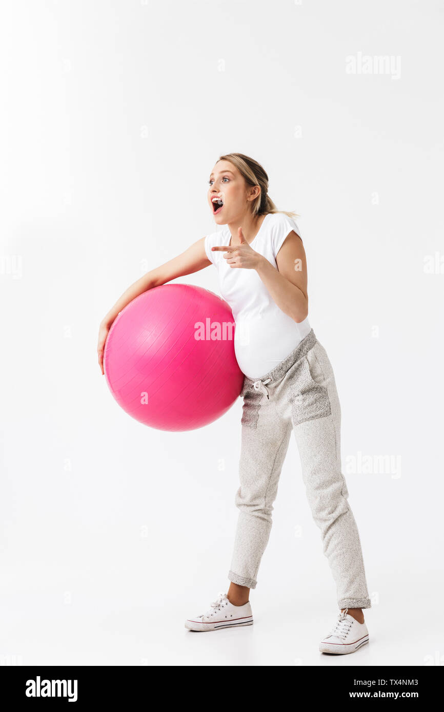 Imagen De Una Bella Conmociono A Jovenes Embarazadas De La Aptitud