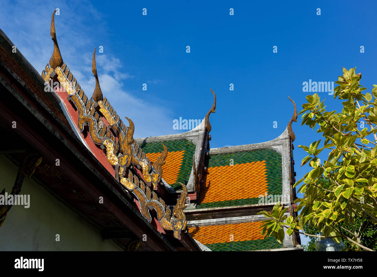 Wat Suthat Thepwararam, Bangkok, Tailandia Foto de stock