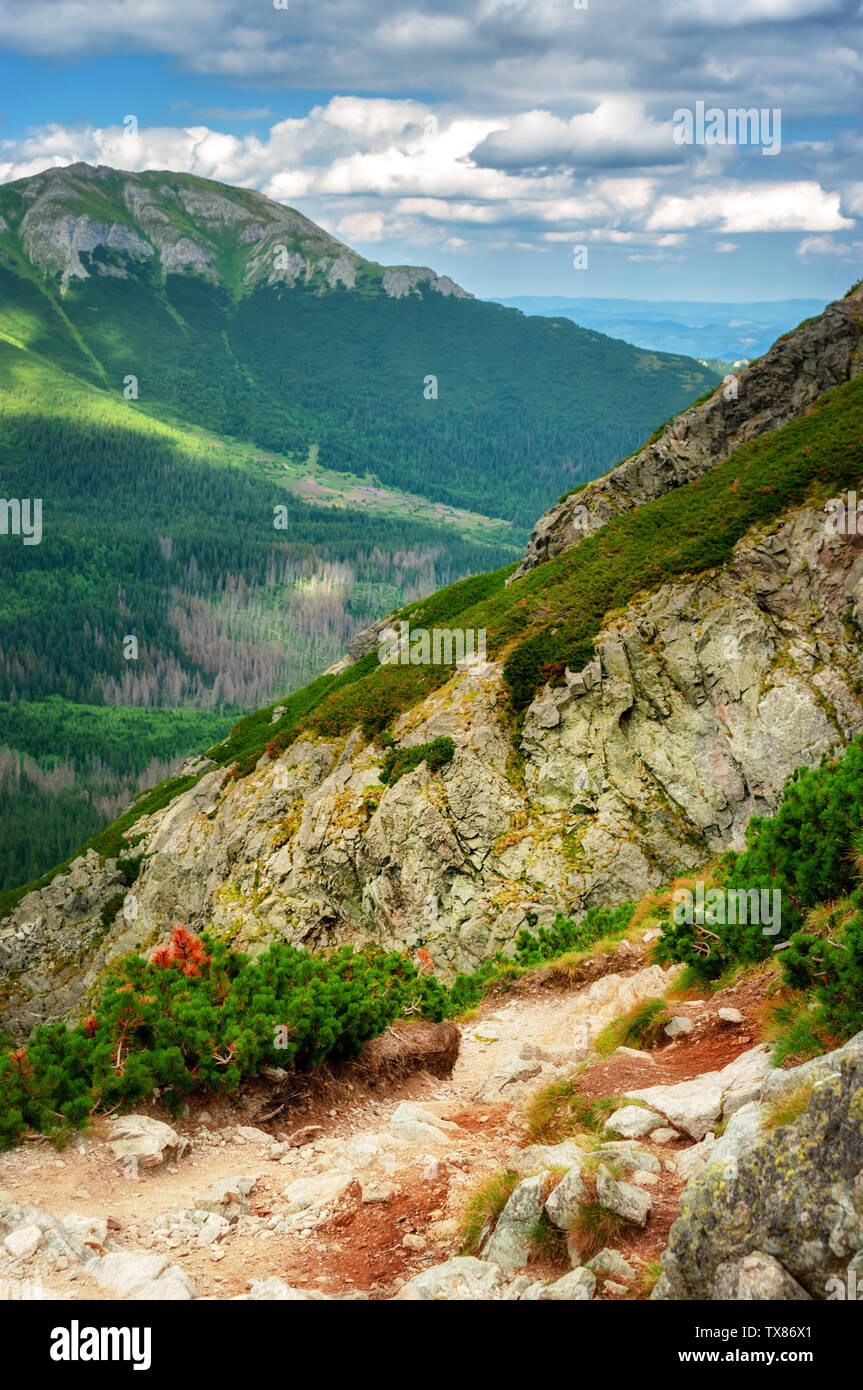 El Parque Nacional de las Montañas Tatras Foto de stock