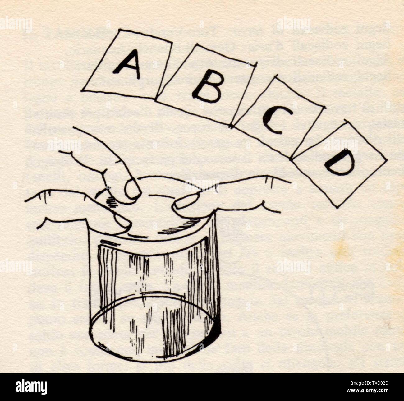 Seduta Spiritica Con Il Bicchiere Fotos e Imágenes de stock Alamy