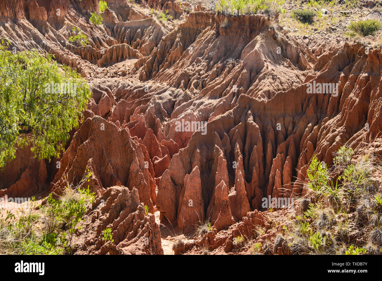 Senderismo en el hermoso cañón de Torotoro, Torotoro, Bolivia Foto de stock