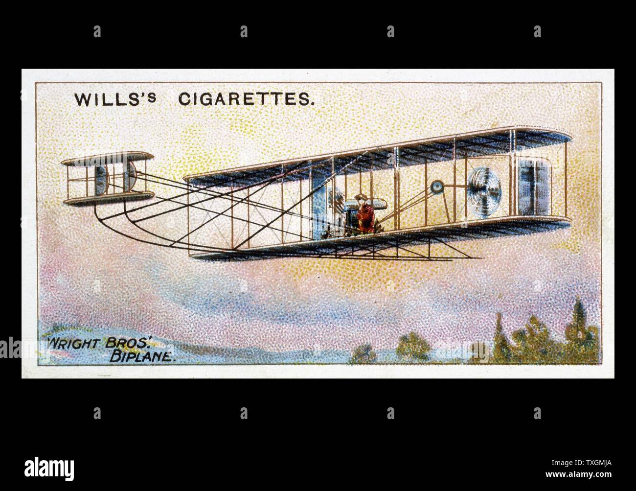 Los hermanos Wright biplano' 'Flyer': se utiliza tarjeta de inyección de combustible publicado 1910 Foto de stock