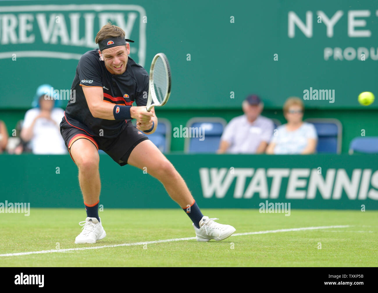 Cameron Norrie (GBR) en Eastbourne, Reino Unido. El 25 de junio, 2019. Nature Valley International tennis en Devonshire Park. Foto de stock