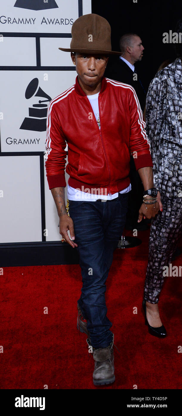 Photo : Pharrell Williams et sa femme Helen Lasichanh lors de la cérémonie  des 65ème Grammy Awards à Los Angeles le 5 février 2023. - Purepeople