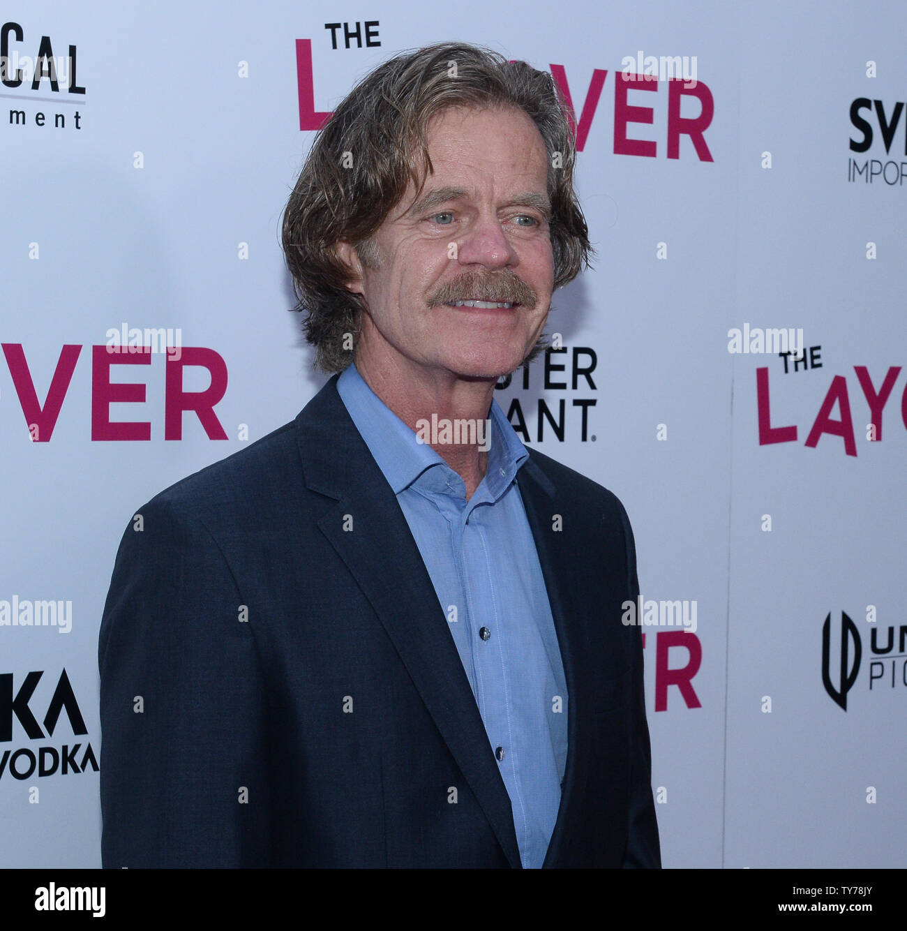 El Director William H. Macy asiste al estreno de su nueva comedia cinematográfica 'Parada' en el ArcLight Cinema Dome en la sección de Hollywood de Los Ángeles el 23 de agosto de 2017. Trama: Dos amigos van de viaje juntos. Foto por Jim Ruymen/UPI Foto de stock