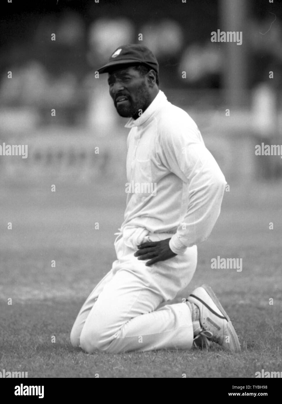 Cricket 1991 Viv Richards - West Indies Foto por Tony Henshaw Foto de stock