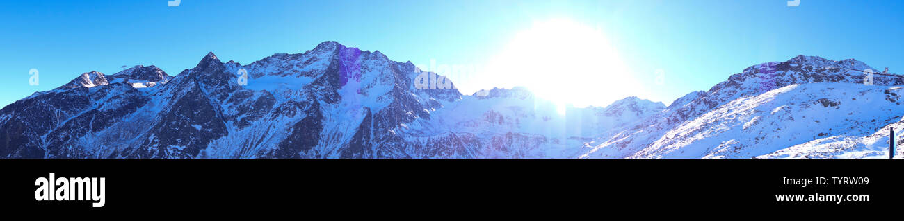 Vistas de los Alpes, Austria Foto de stock