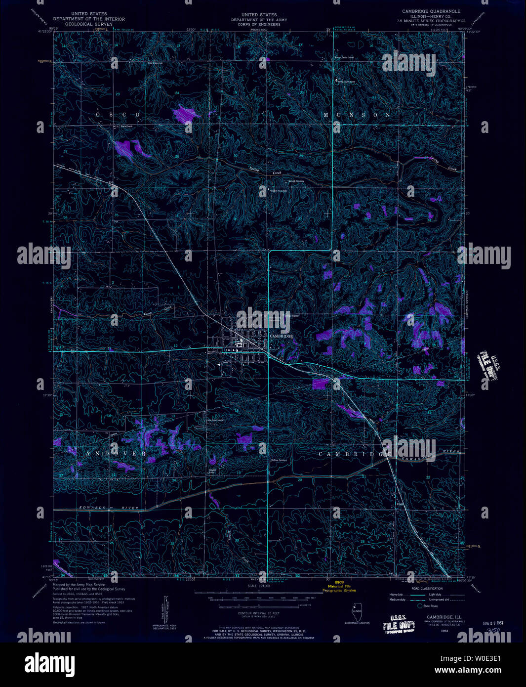 Mapa de cambridge illinois fotografías e imágenes de alta resolución Alamy
