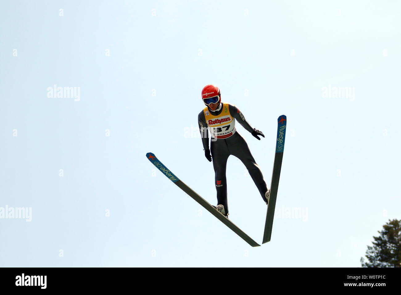 Stephan Leyhe (SC) Willingen beim Skispringen Qualifikation FIS Sommer Grand Prix 2018 Hinterzarten Foto de stock