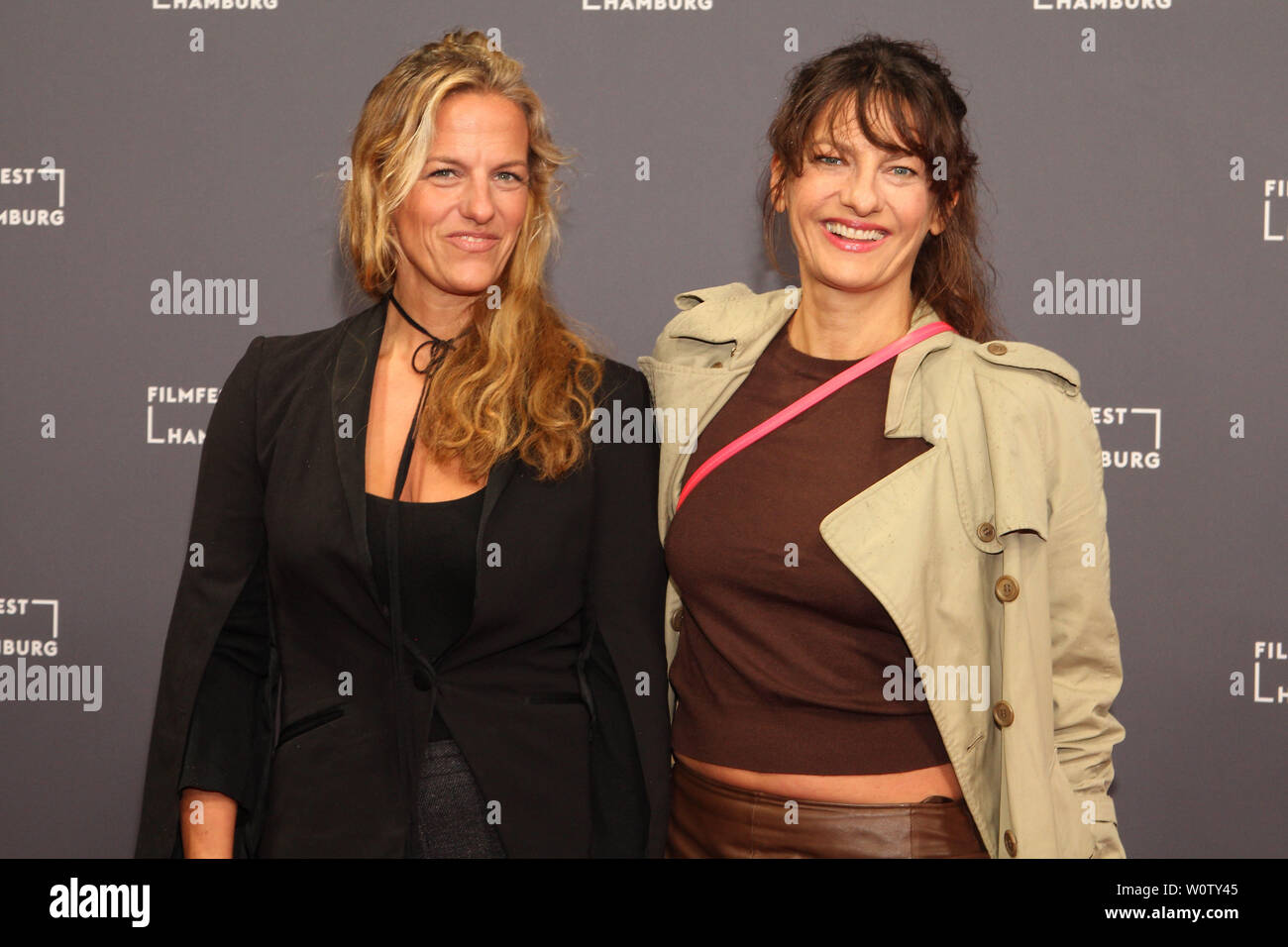 Janna und Catrin Striebeck, Filmfest de Hamburgo, 04.10.2018 Foto de stock