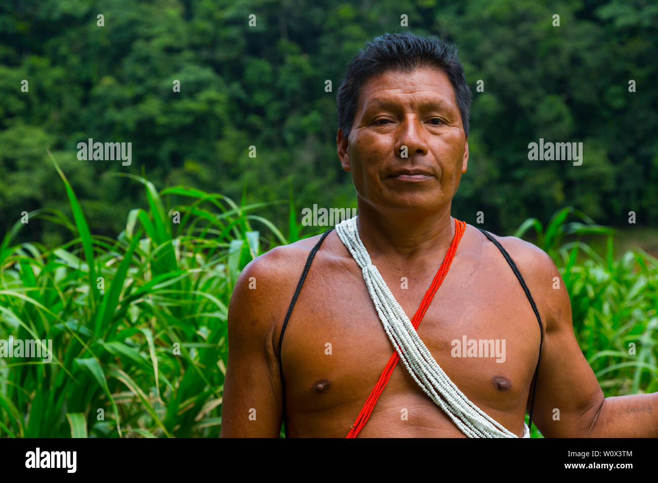 Grupo étnico embera Comunidad Río Chagres el Parque Nacional Chagres provincia de Colón