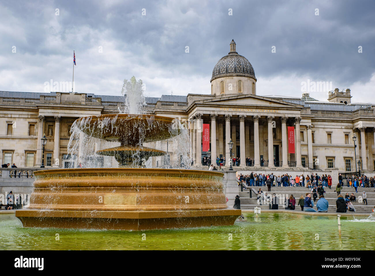 La National Gallery de Londres, Reino Unido Foto de stock