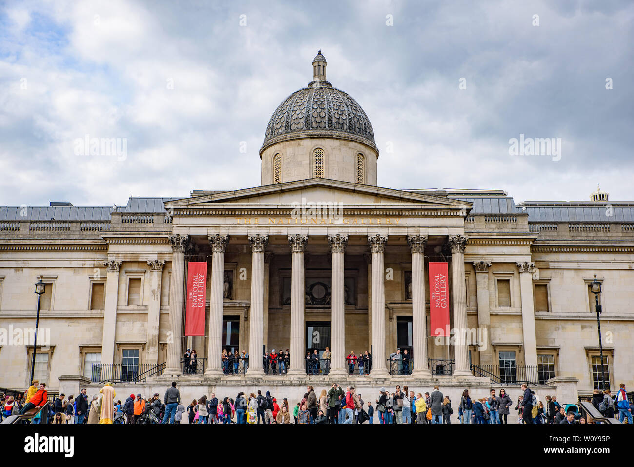 La National Gallery de Londres, Reino Unido Foto de stock