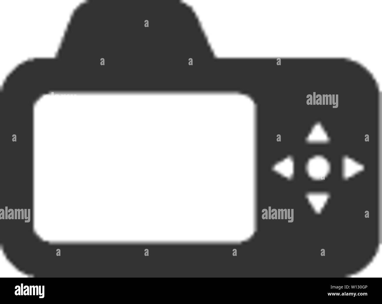 Icono de la cámara en un solo color gris. Imagen fotográfica de imágenes electrónicas Ilustración del Vector