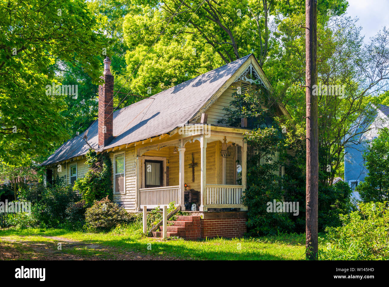 Casa antigua en Mobile Alabama EE.UU. Foto de stock