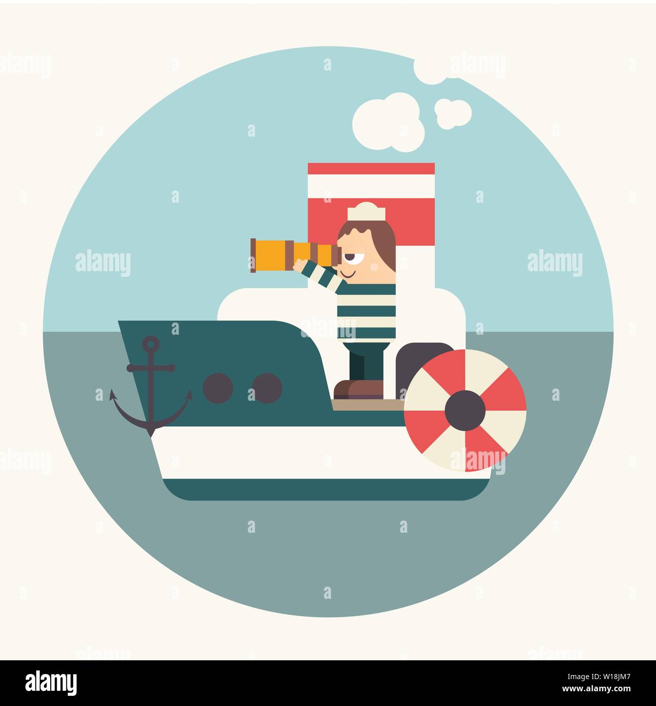 Marinero De Dibujos Animados Imagenes Vectoriales De Stock Alamy