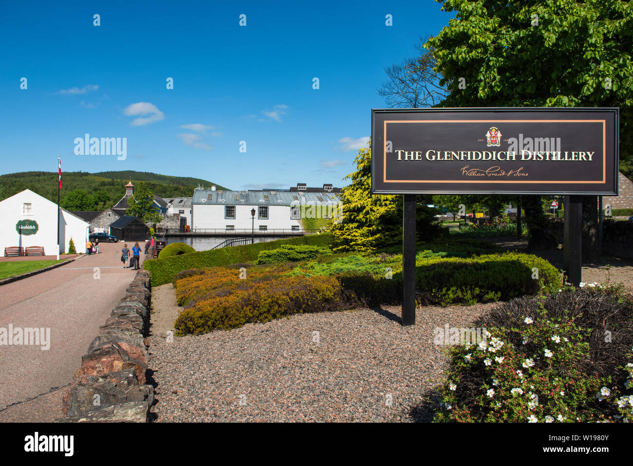 Glenfiddich Distillery, Dufftown, Moray, Escocia. Foto de stock