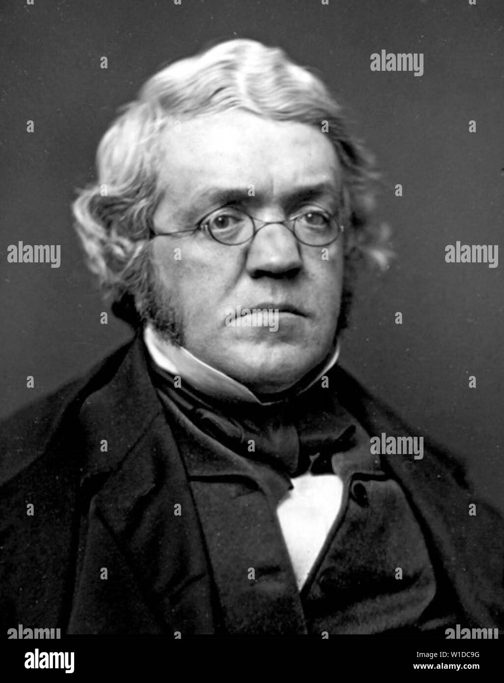 WILLIAM Makepeace Thackeray (1811-1863), novelista británico Foto de stock