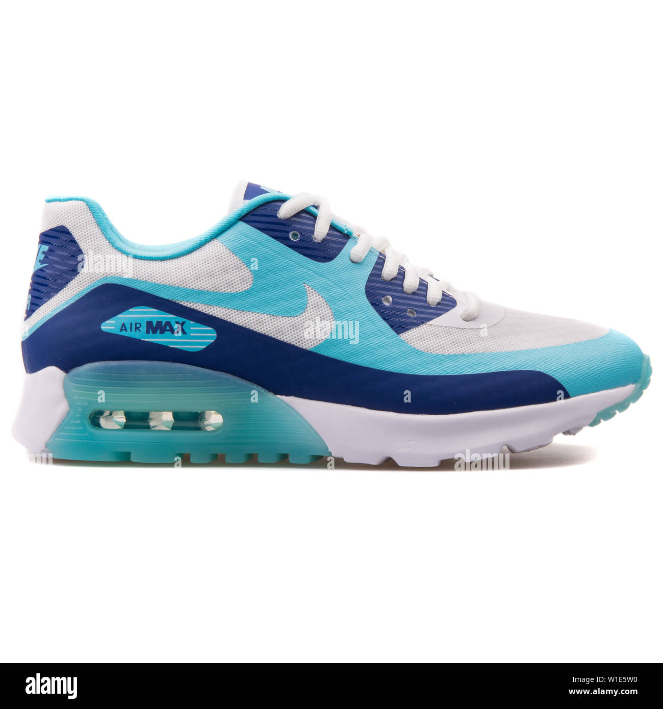 Air max 90 top blancas y azules
