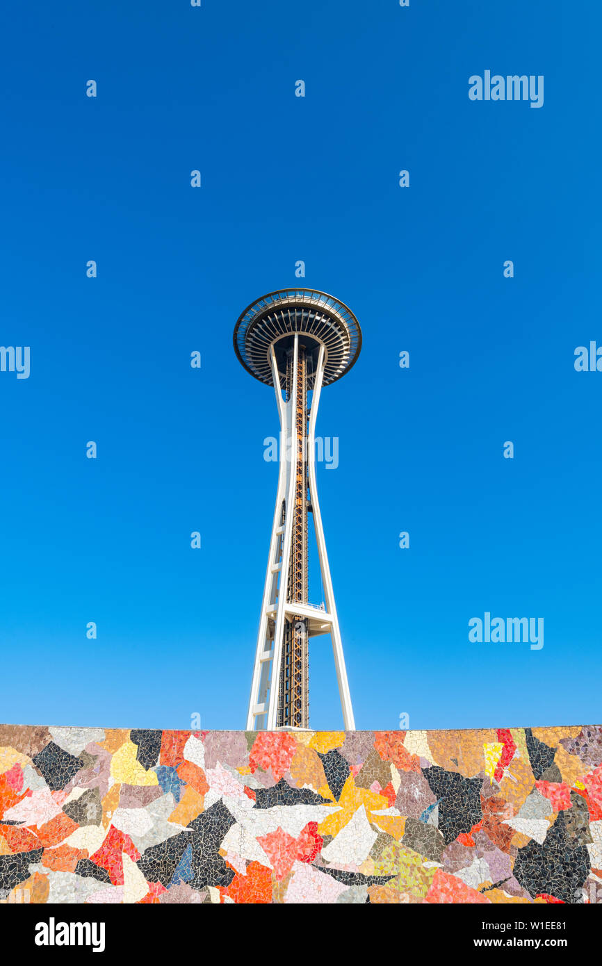 Space Needle, Seattle, Estado de Washington, Estados Unidos de América, América del Norte Foto de stock