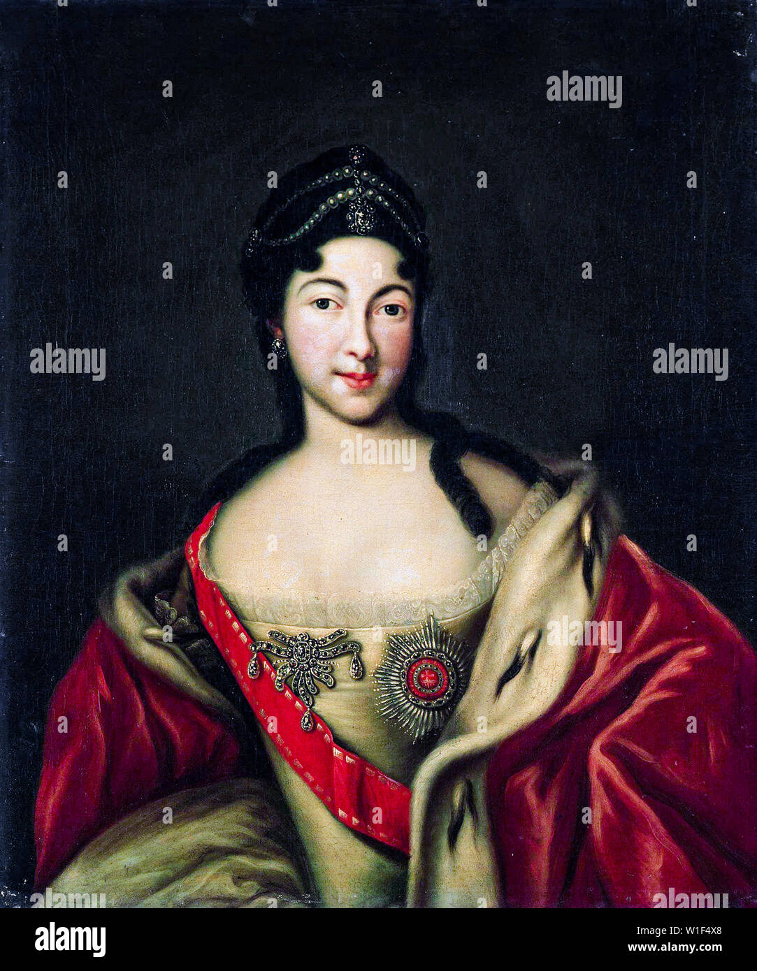 La princesa Anna Petrovna de Rusia, 1708-1728, retrato, 1715-1740 Foto de stock