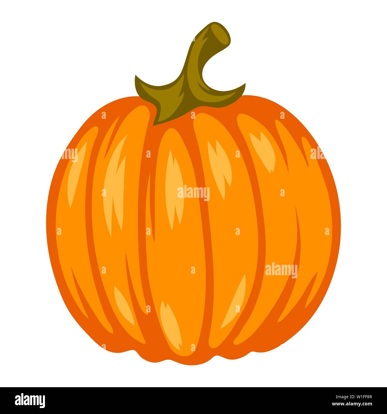 Ilustracion De Dibujos Animados De Calabaza Madura Imagen Vector De Stock Alamy