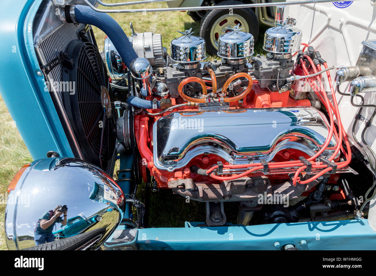 Clásico americano motor V8, el Estado de Nueva York, EE.UU Fotografía de  stock - Alamy