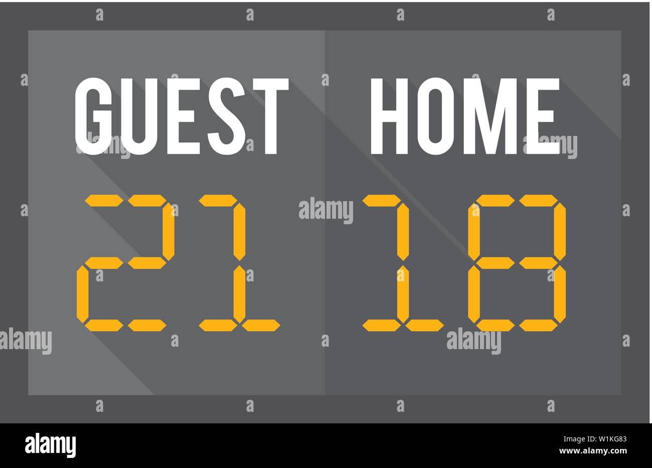 Score Board icono en color plano estilo. Juego de softbol Fútbol Baloncesto  deporte número de tiempo Imagen Vector de stock - Alamy