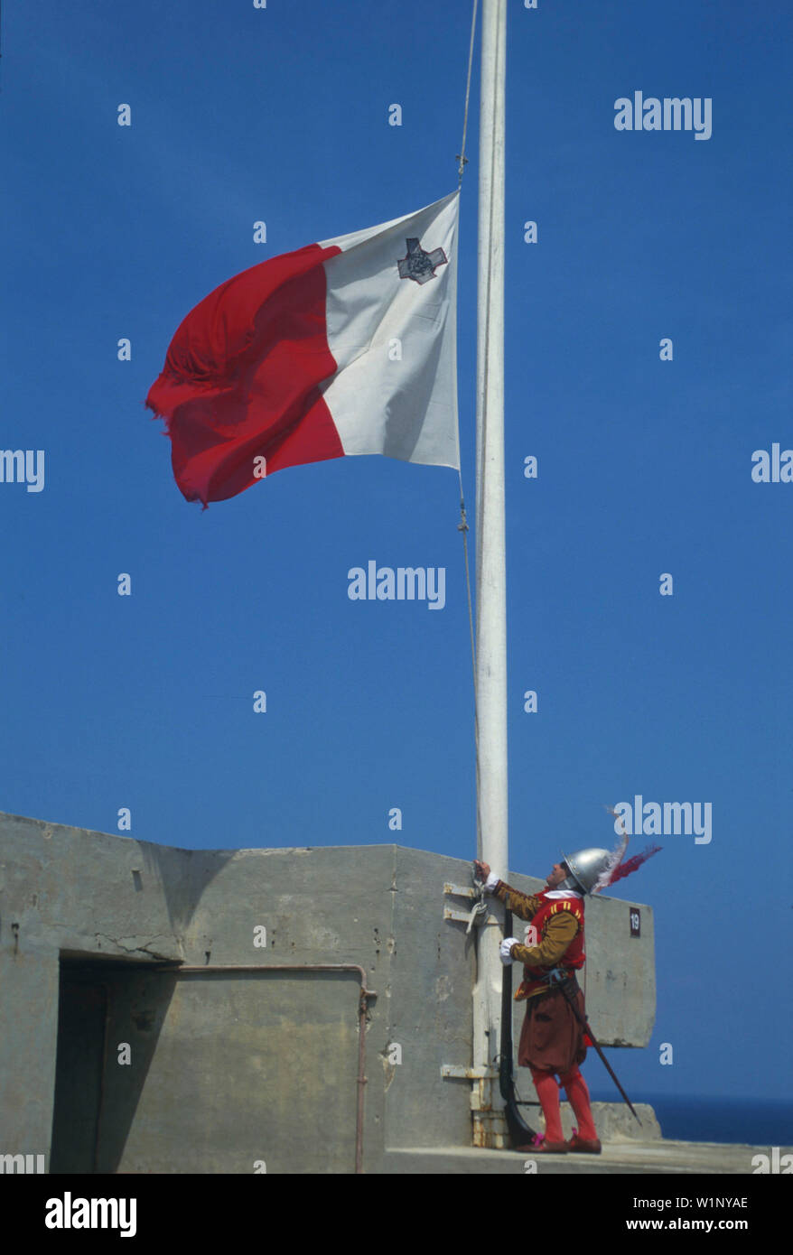 Im Wachsoldat Fort - La Valeta - Malta Foto de stock