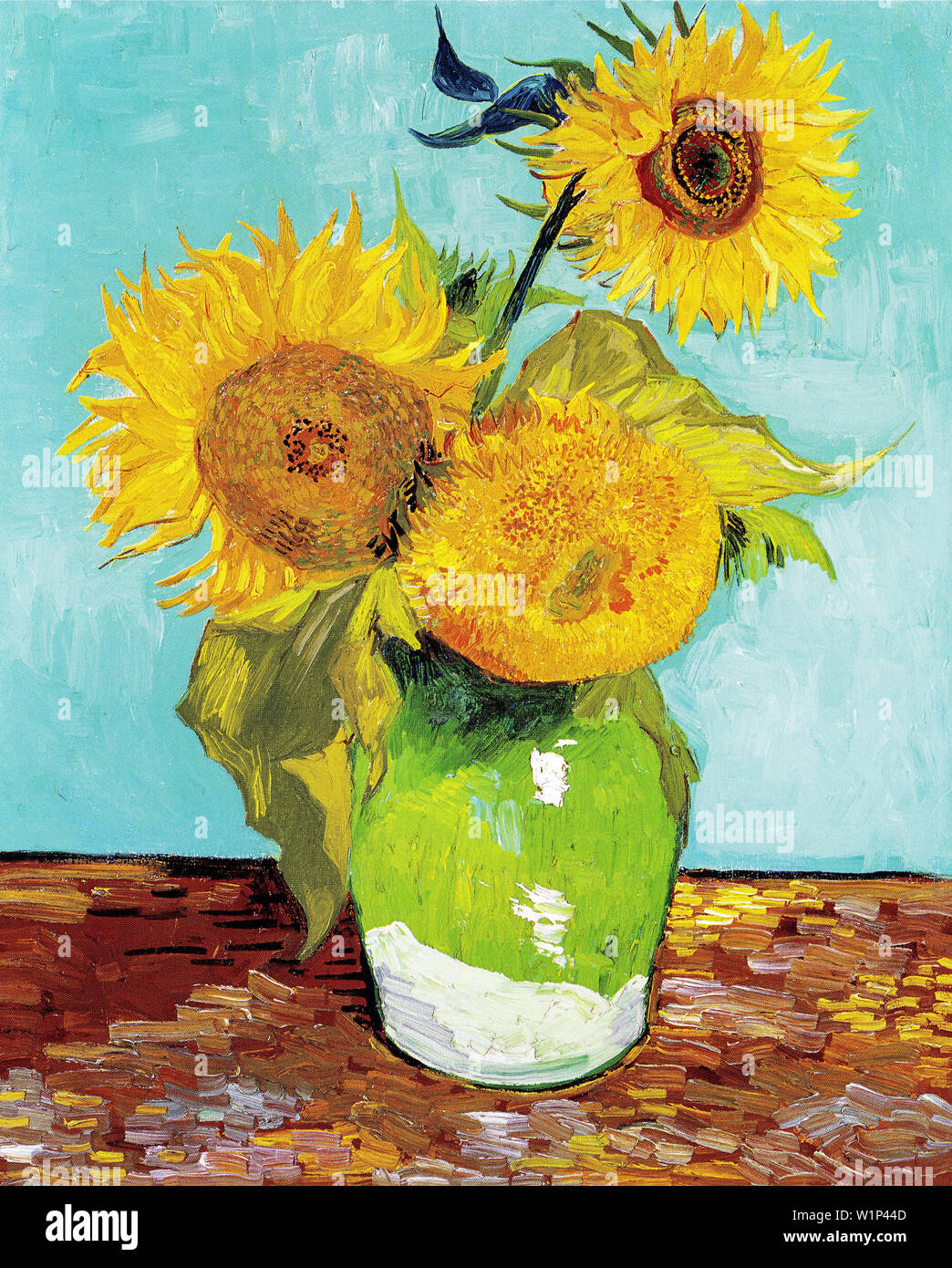 Vincent Van Gogh, tres girasoles, bodegón pintura, 1888 Fotografía de stock  - Alamy