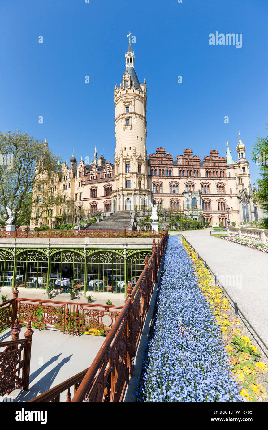 Orangery del castillo de Schwerin, capital provincial, lagos de Mecklenburg, Mecklenburg-West Pomerania, Alemania, Europa Foto de stock