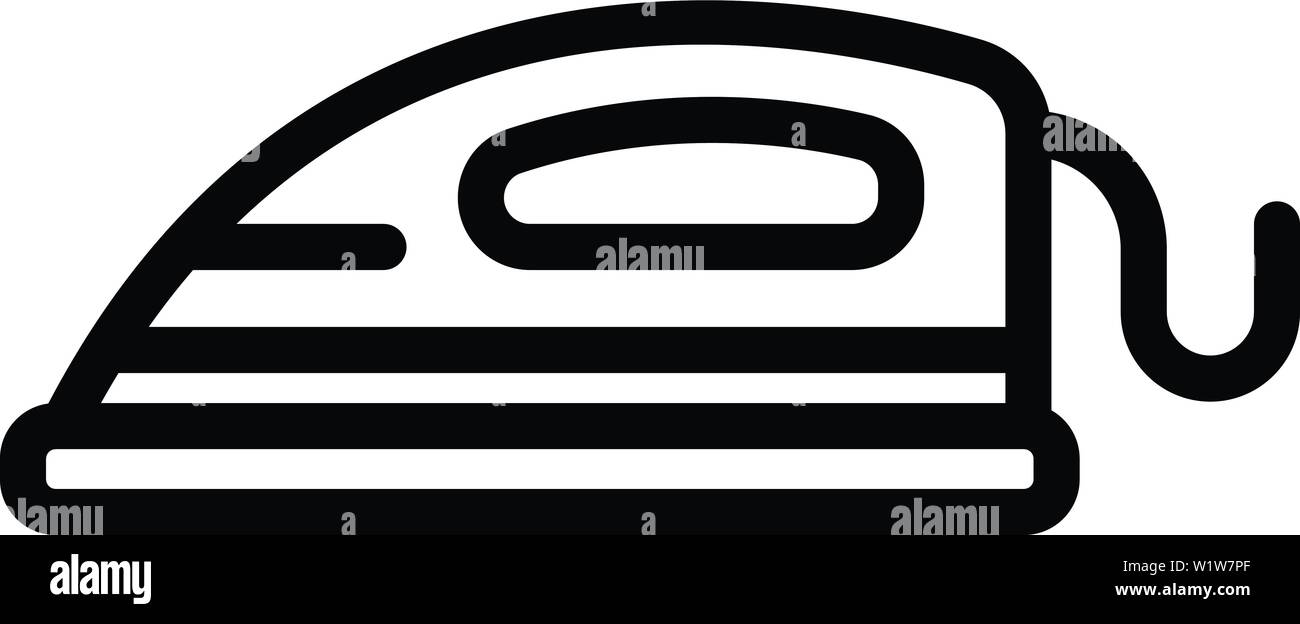 Icono de una plancha eléctrica, el estilo de esquema Imagen Vector de stock  - Alamy