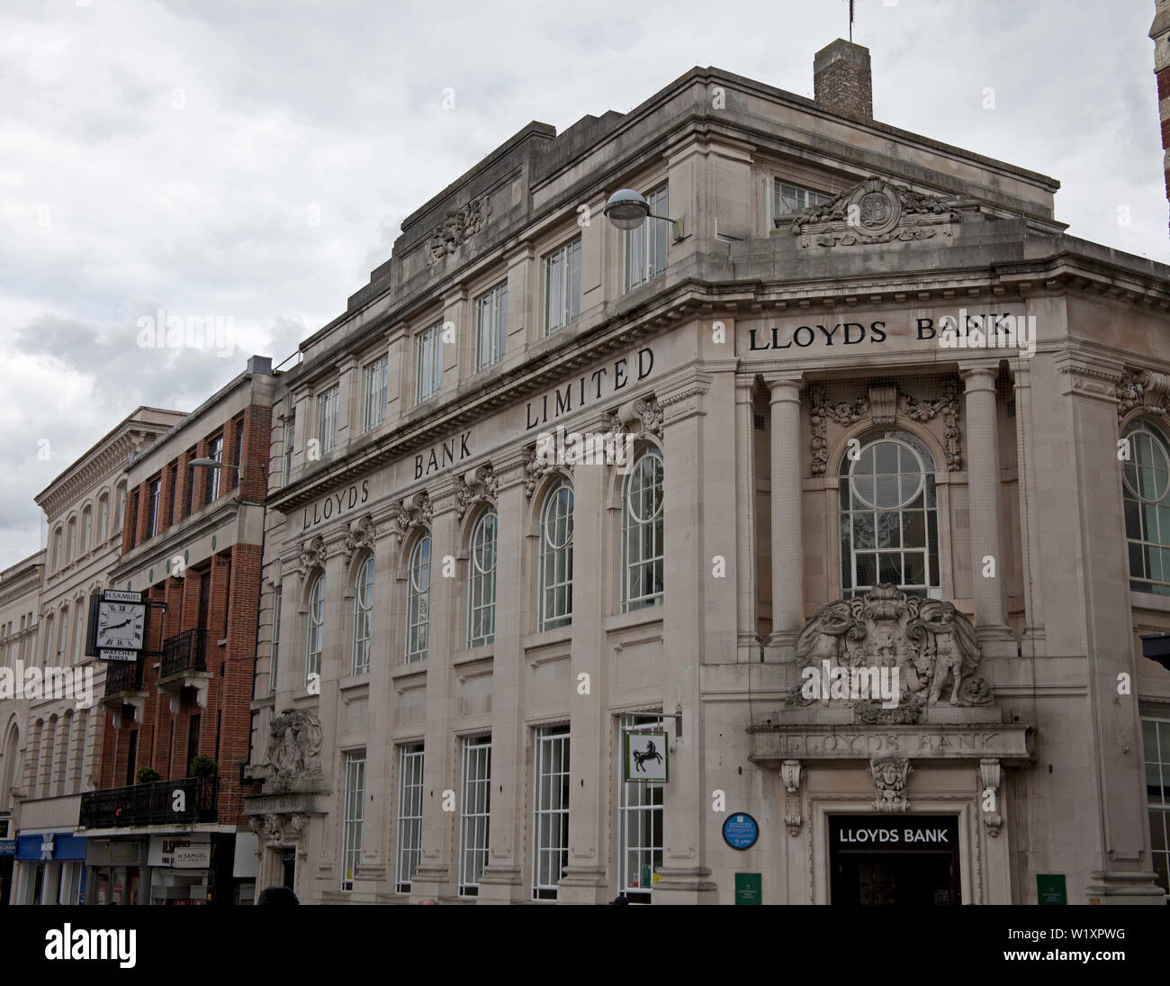 Lloyds Bank, Norwich, Inglaterra, Reino Unido. Foto de stock