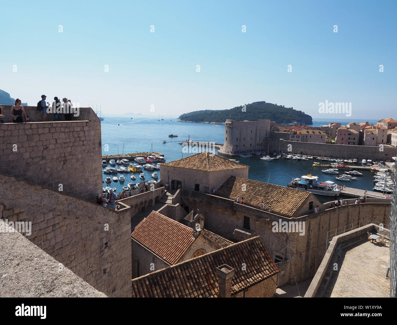 Casco antiguo de Dubrovnik Foto de stock