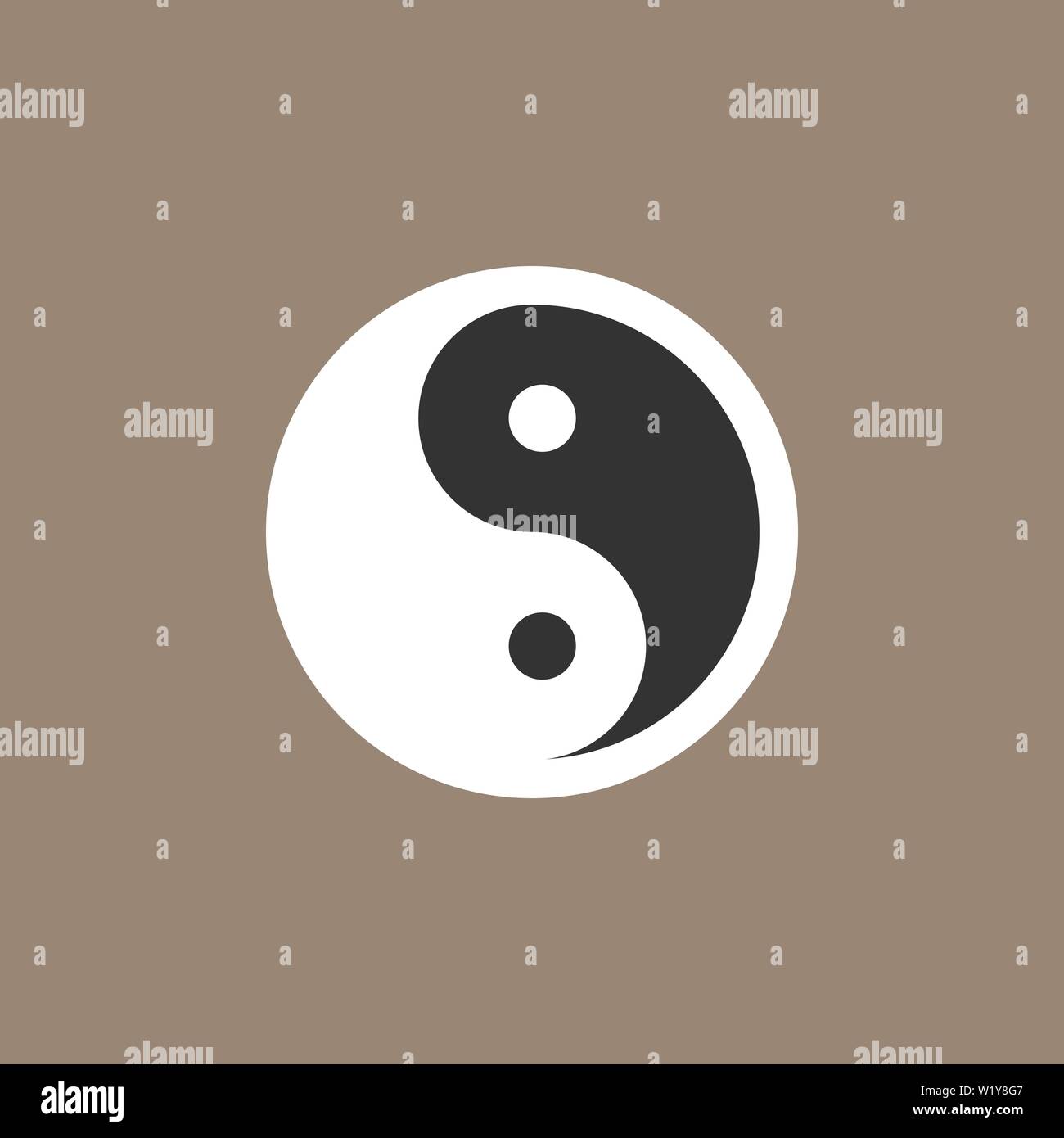 Ilustración Vectorial Diseño Plano Icono De Yin Yang Imagen Vector De Stock Alamy 5171