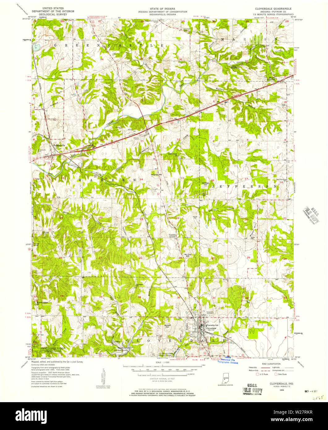Mapa de cloverdale fotografías e imágenes de alta resolución Alamy