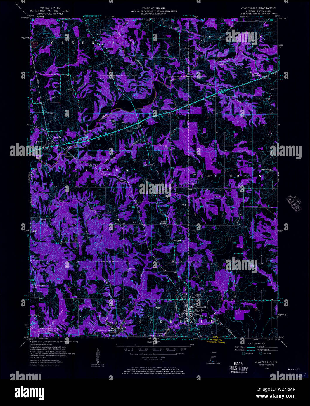 Mapa de cloverdale fotografías e imágenes de alta resolución Alamy