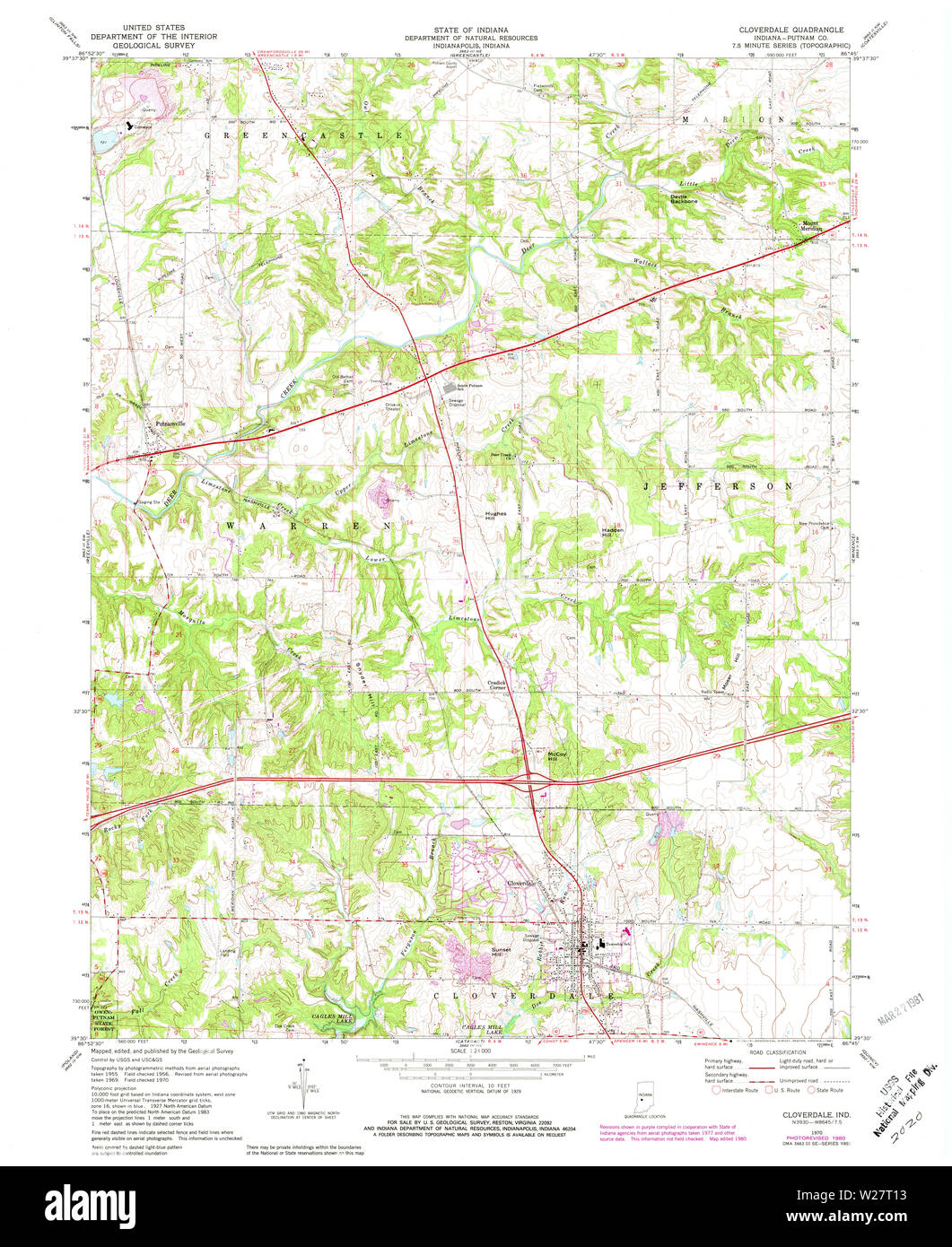 Mapa de cloverdale Imágenes recortadas de stock Alamy