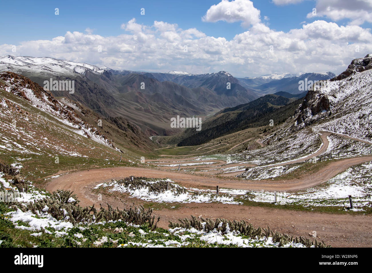 Pereval Teskeytorpo. Tian Shan. Asia Central Kirguistán Viajes Foto de stock